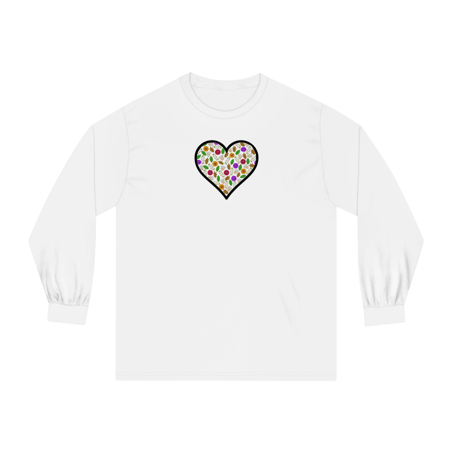 Tee Long sleeve Fall Motif Heart