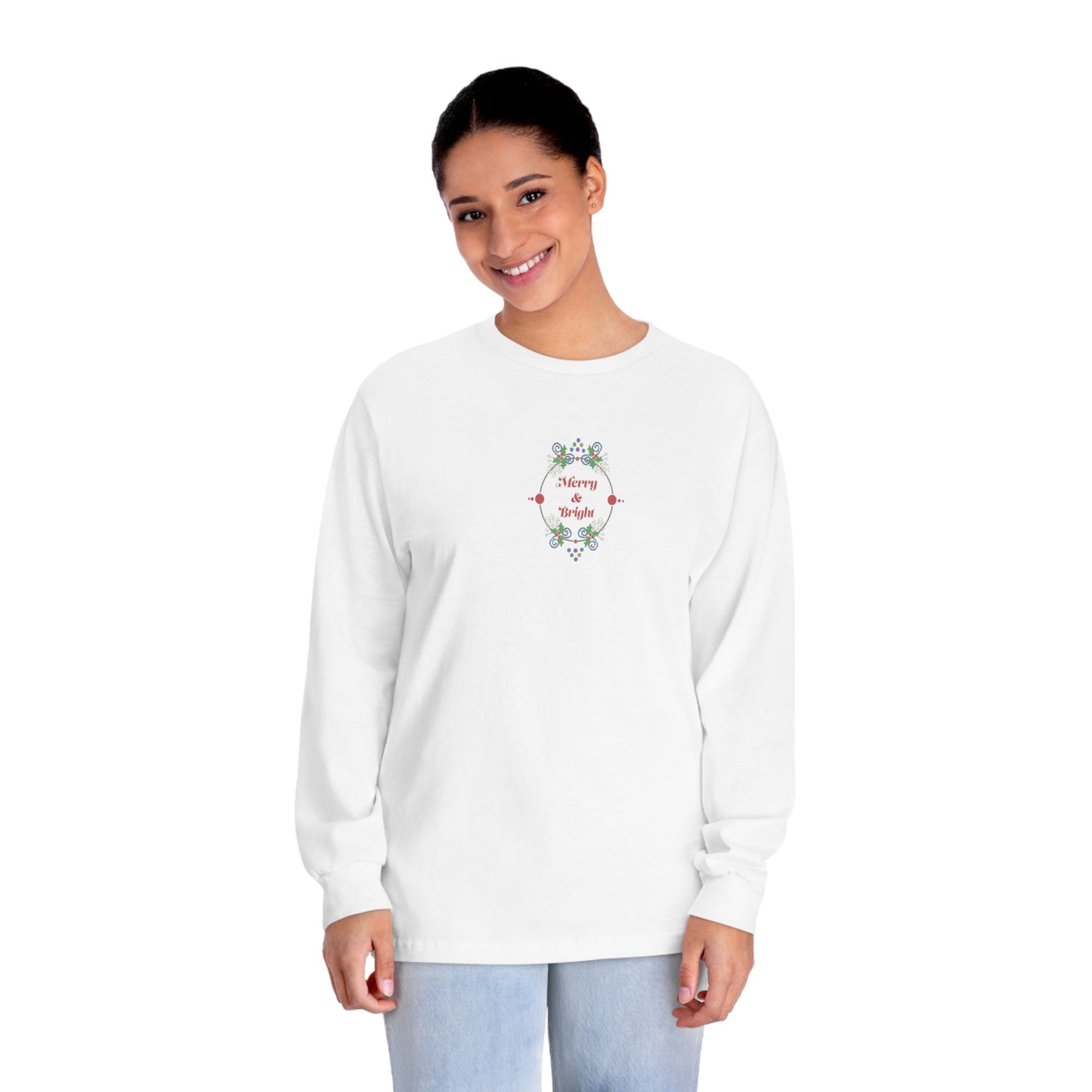 Tee Long sleeve Merry and Bright