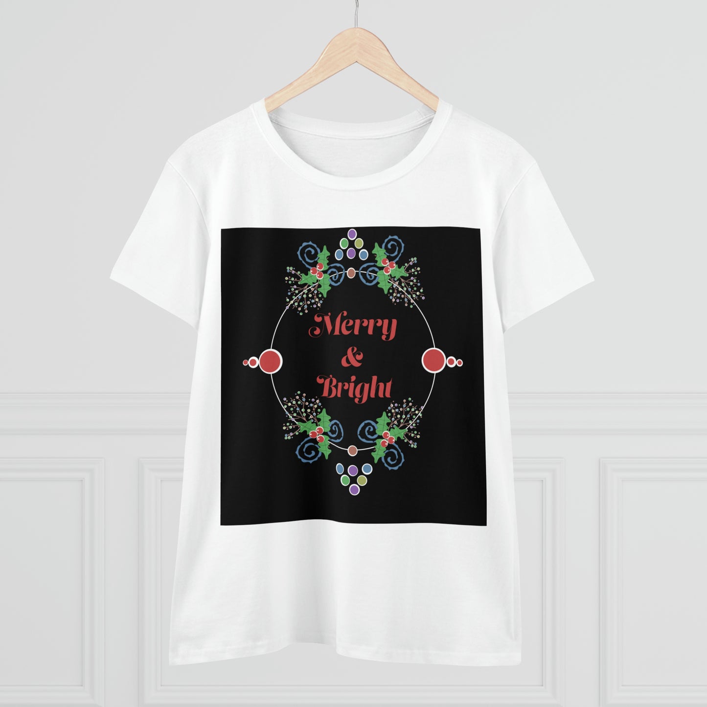 Tee Short sleeved Merry & Bright