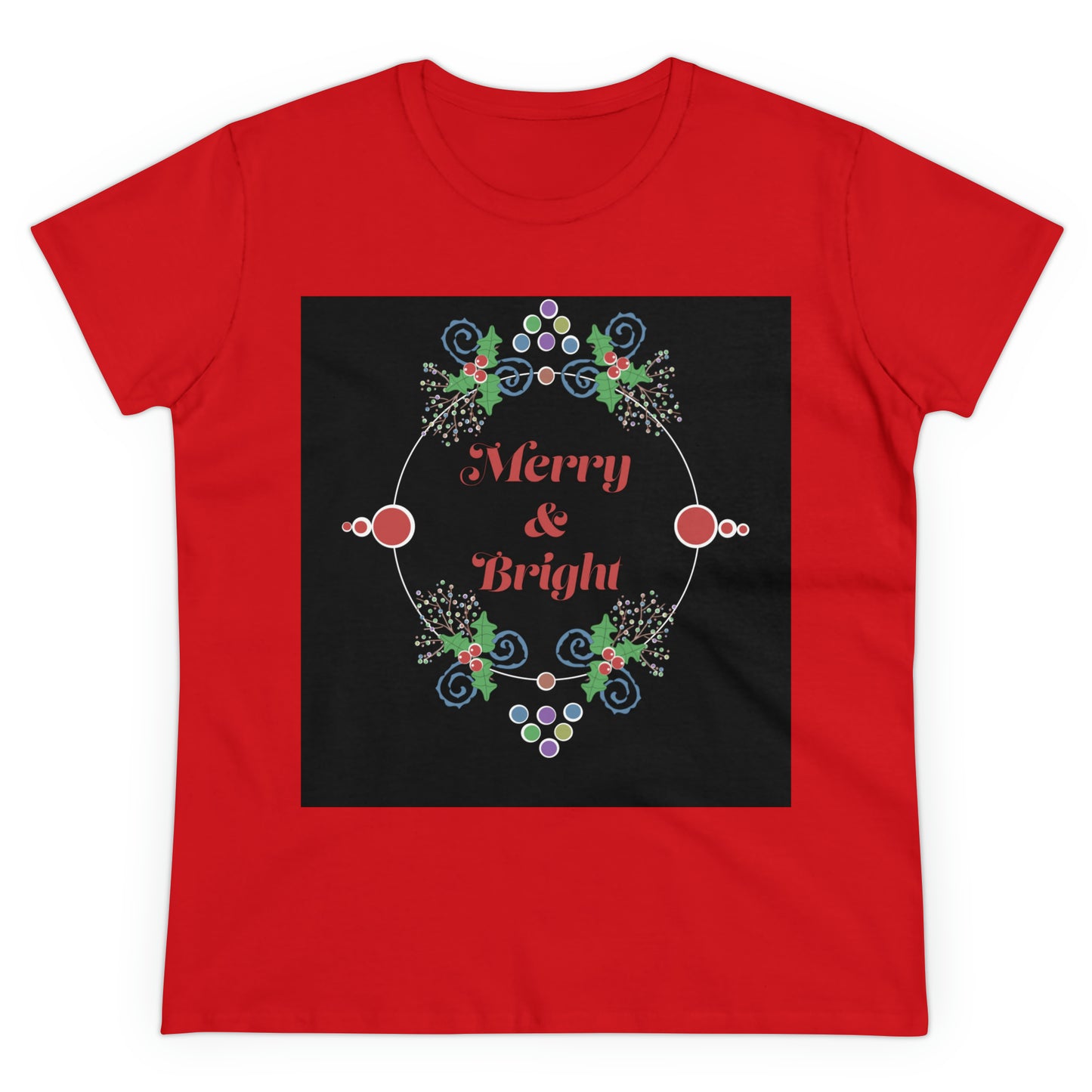 Tee Short sleeved Merry & Bright