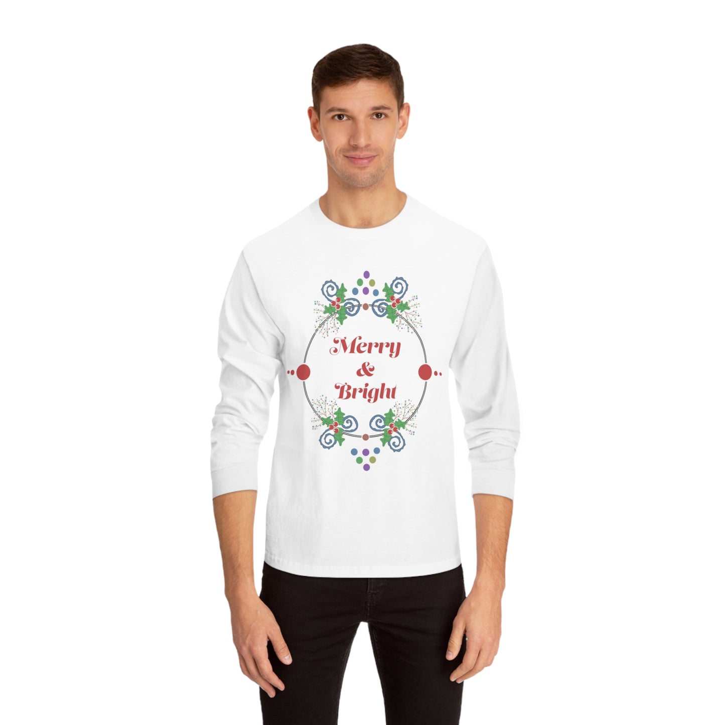 Tee Long sleeve Merry and Bright