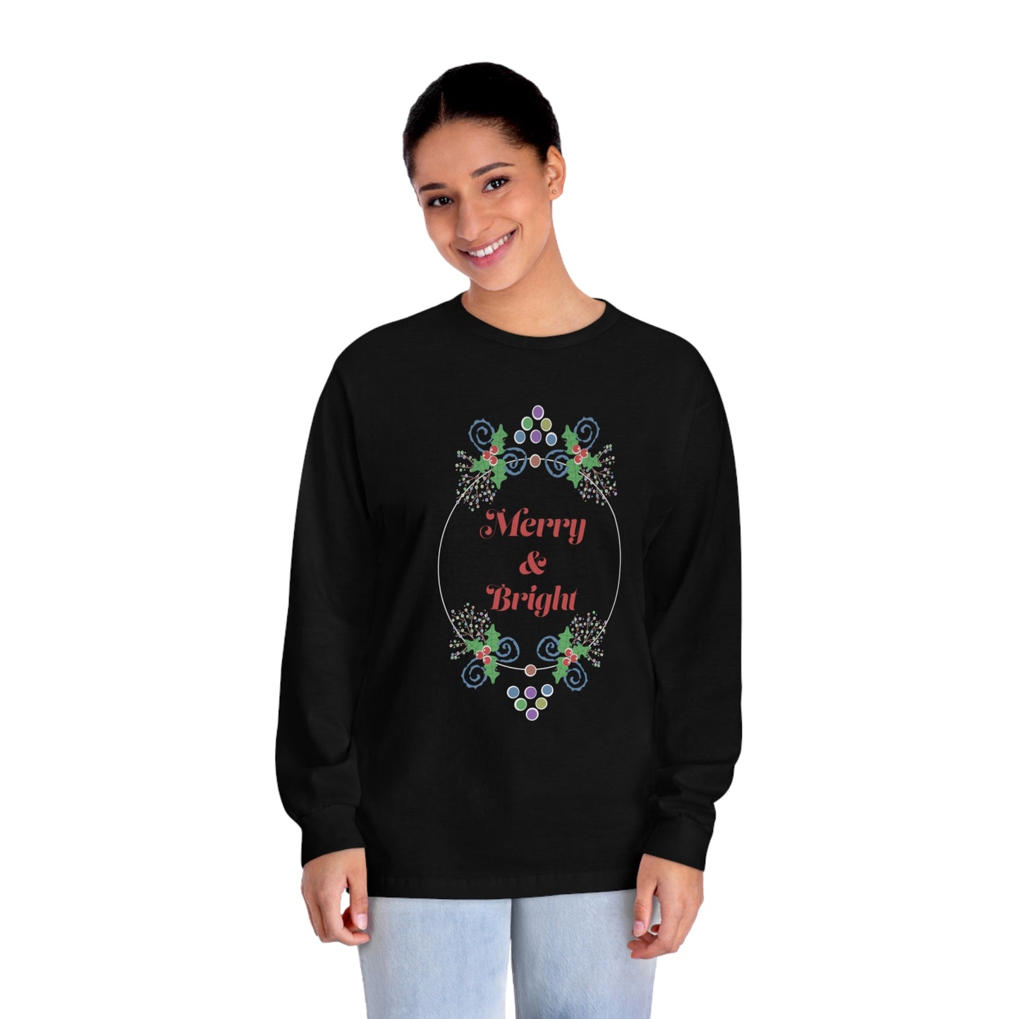 Tee Long sleeve Merry and Bright