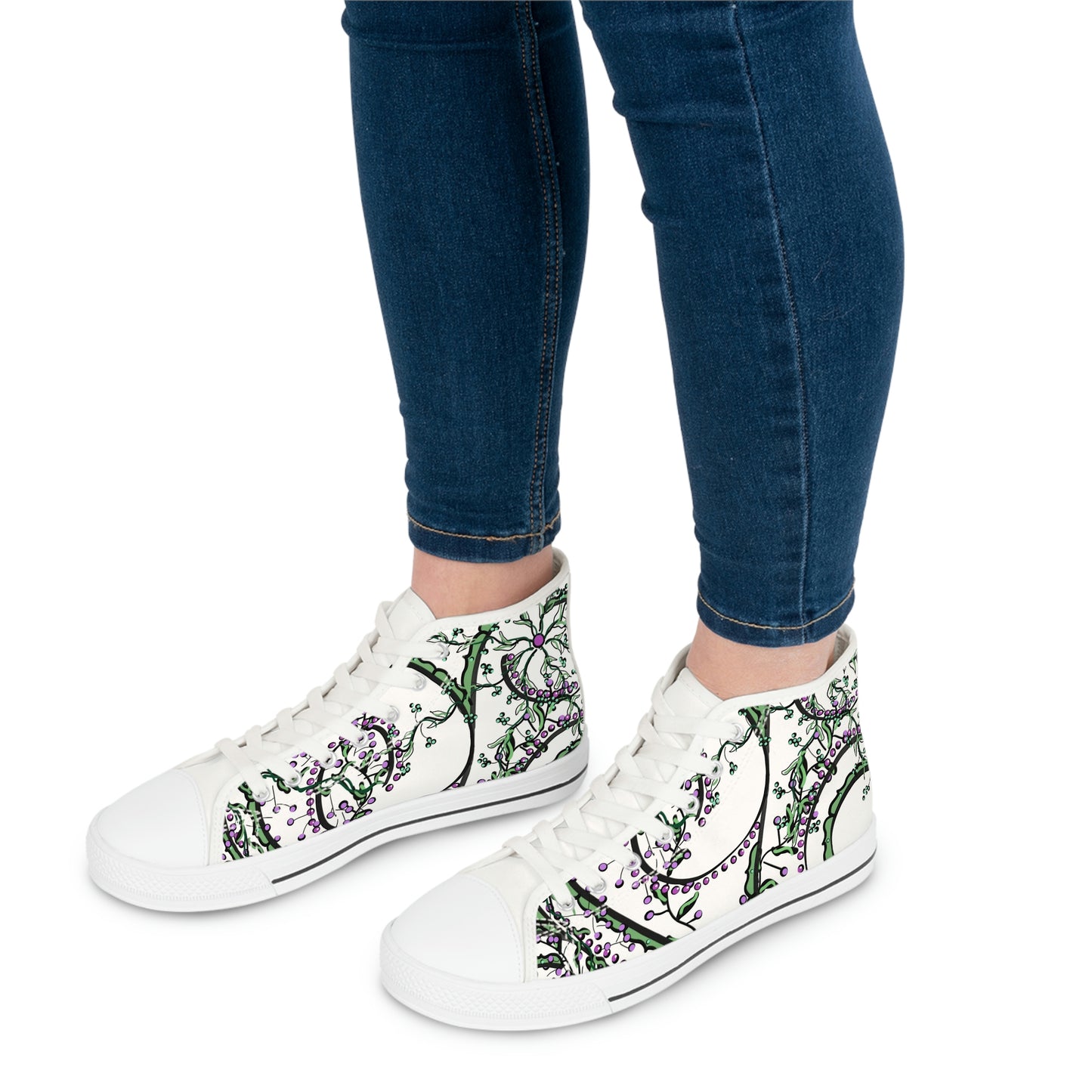 Women's High Top Sneakers - Delilah